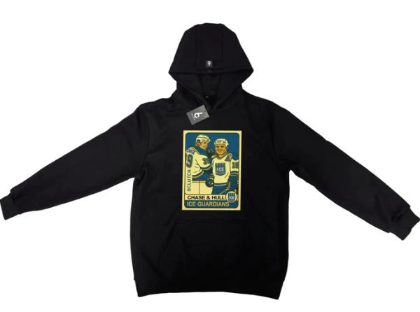 Hockey Card Hoodie — Black